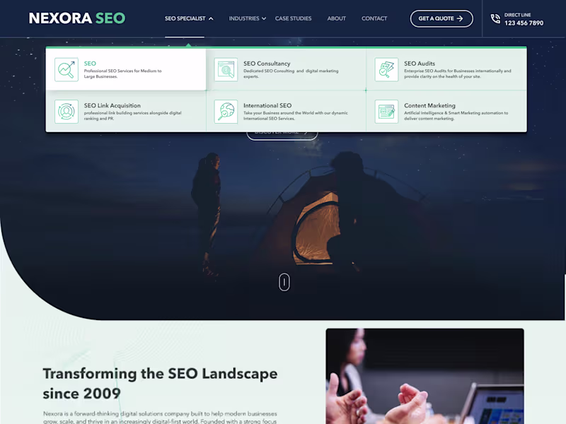 Cover image for Nexora SEO & Marketing Agency Website