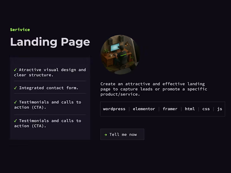 Cover image for Landing page design on a low code platform