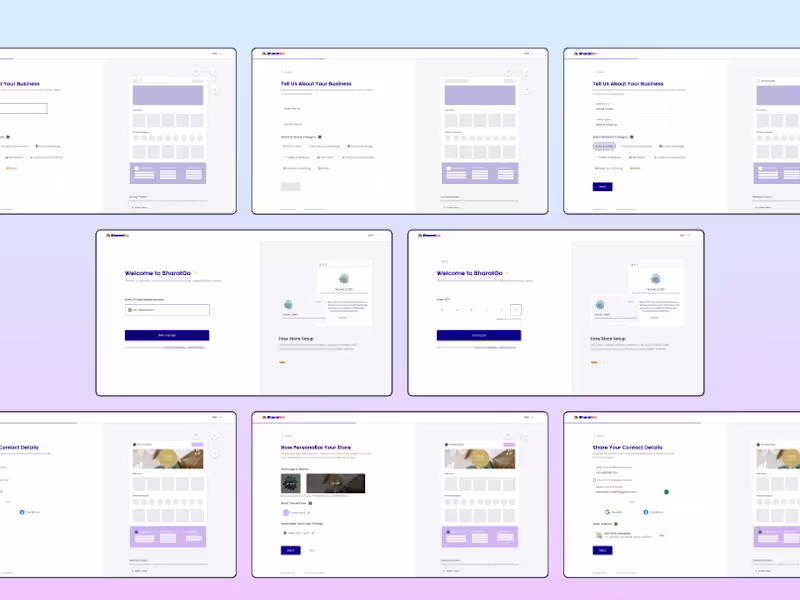 Cover image for Redesigning BharatGo's Onboarding Flow