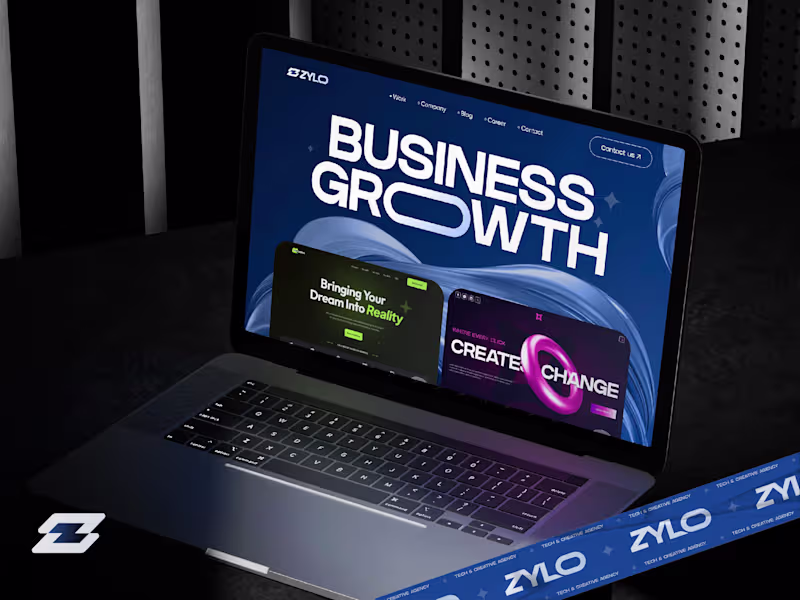 Cover image for Xylo Tech & Creative Agency Website UI/UX Design