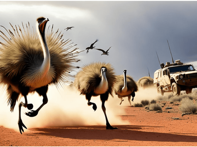 Cover image for The Great Emu War: Australia's Battle with Birds