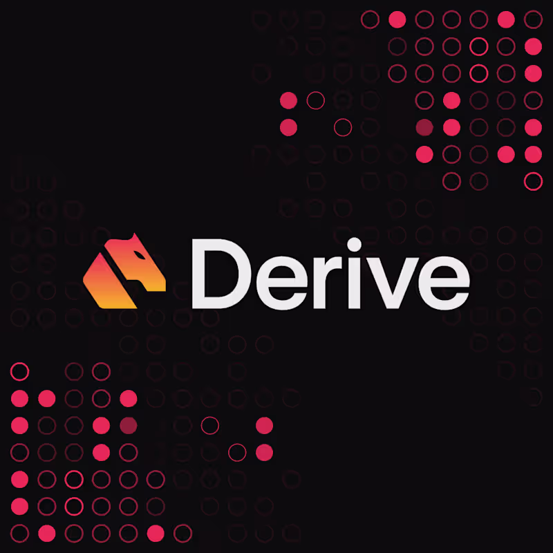 Cover image for Logo design for the Derive rebrand (formerly Lyra), one of t...