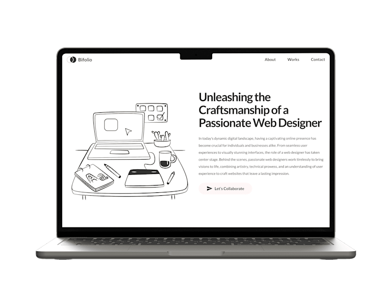 Cover image for Bifolio | Minimalist designer website