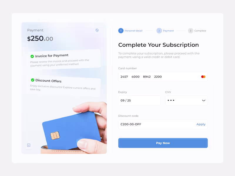 Cover image for Payment Summary