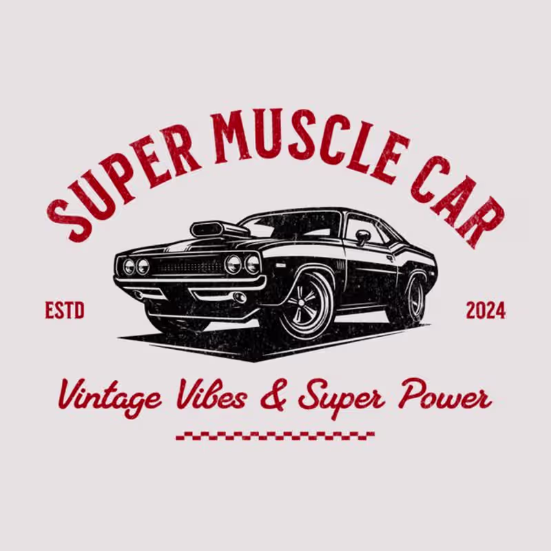 Cover image for Super Muscle Car Logo Design Template