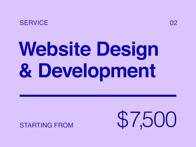 Cover image for Website Design & Development