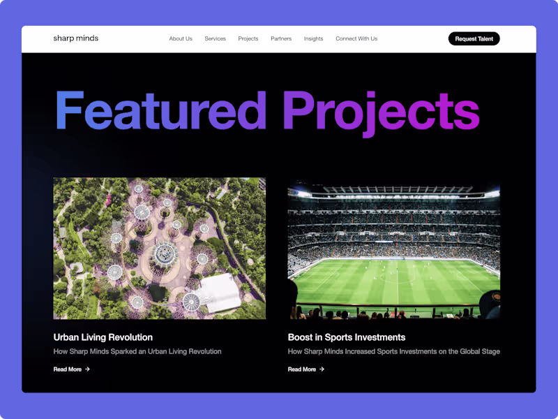 Cover image for CMS Driven Blog and Case Studies for Sharp Minds