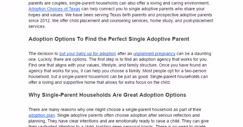 Cover image for Single-Parent Adoption Options and Support