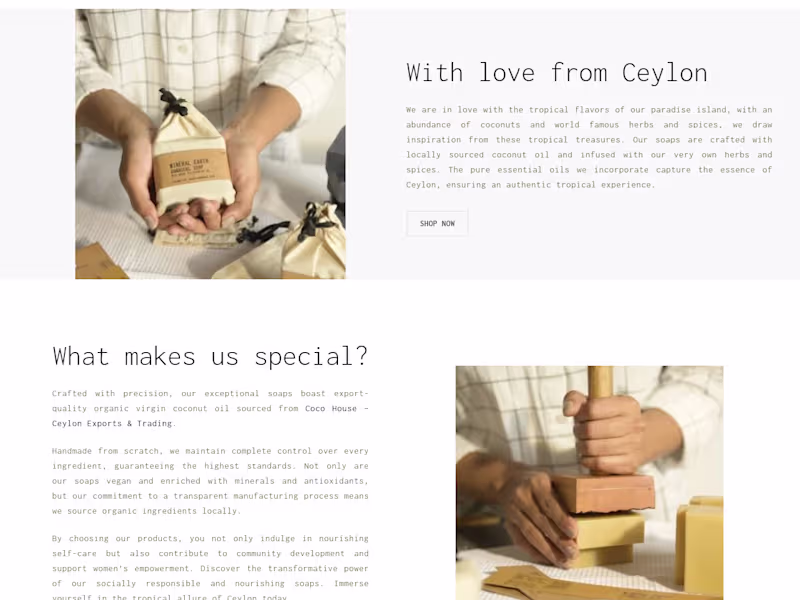 Cover image for Mineral Earth Soapery - Website Project