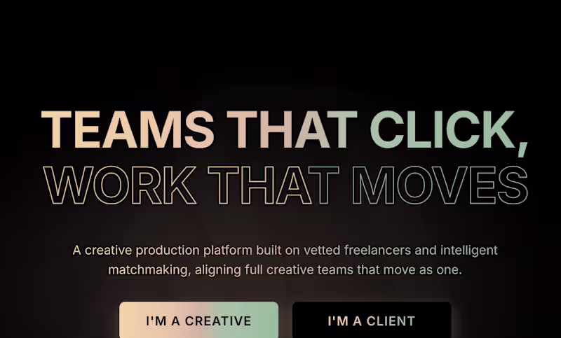 Cover image for Senior creative teams for challenger brands. Campaigns, launche…