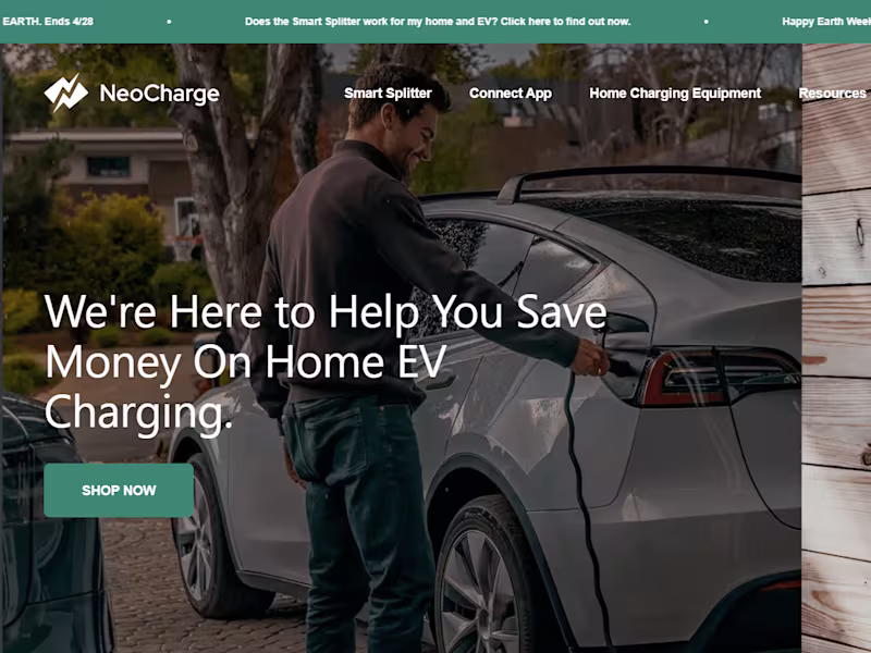 Cover image for Shopify store development GetNeoCharge