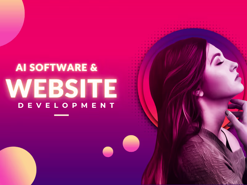 Cover image for ai web application, software development, website development