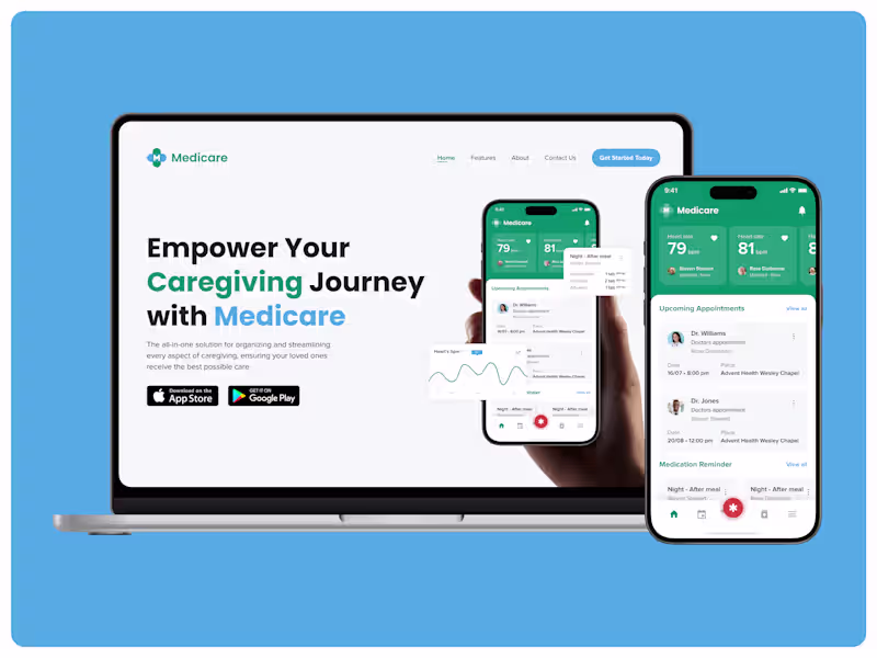Cover image for Caregiving App Experience 🙌 View Case Study (https://www.be...