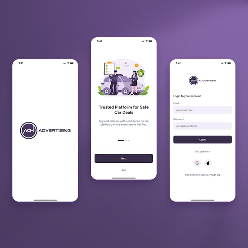 Cover image for Mobile App for ACH Advertising