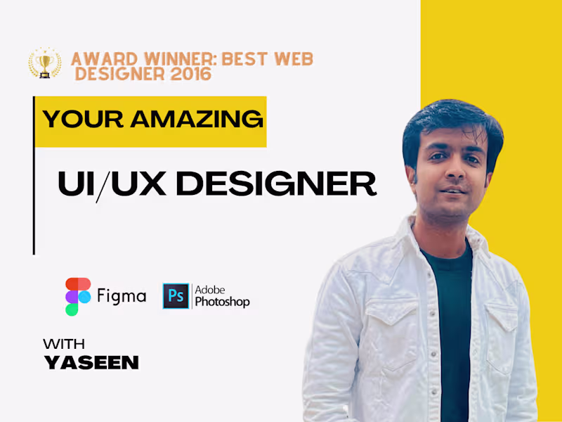 Cover image for Award Winning UI/UX and Website Designer