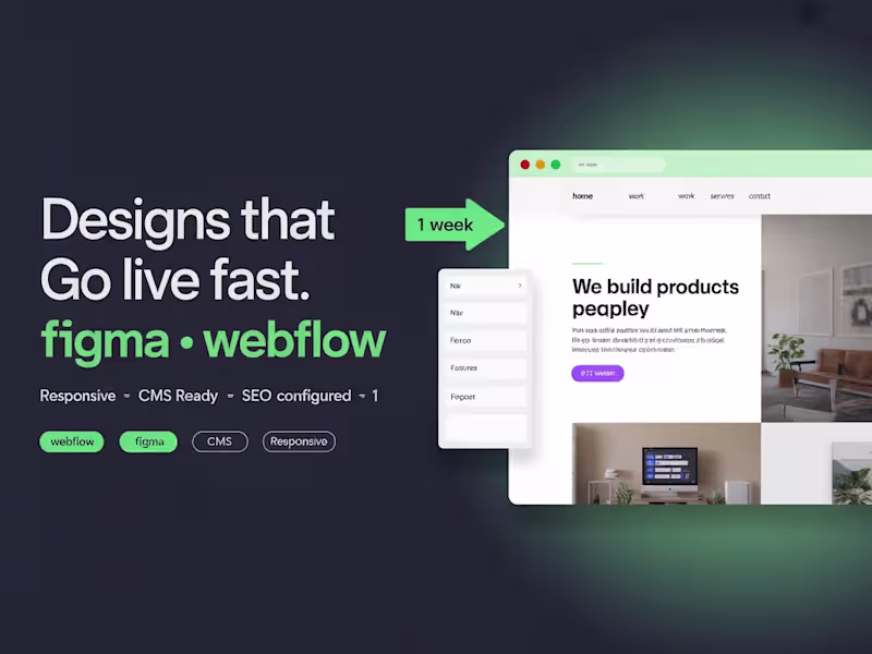 Cover image for Webflow Website Build (Figma to Live)