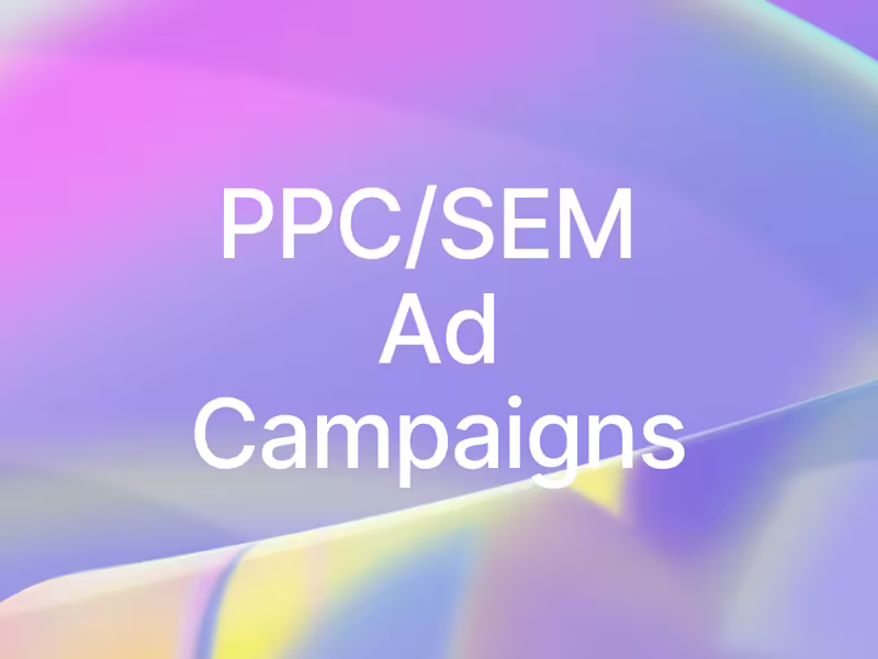 Cover image for PPC/SEM Campaigns 