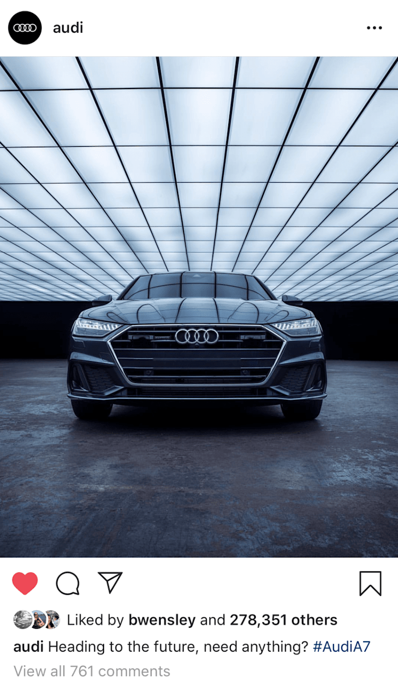 Cover image for Social Media Captions | Audi USA