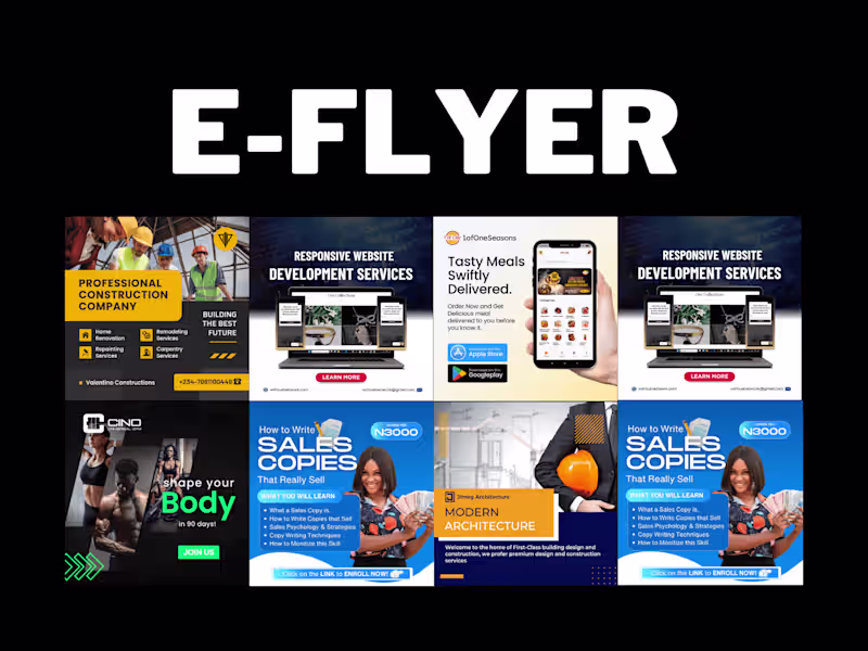 Cover image for Professional E-Flyer & Stationery Design Services for Your Brand