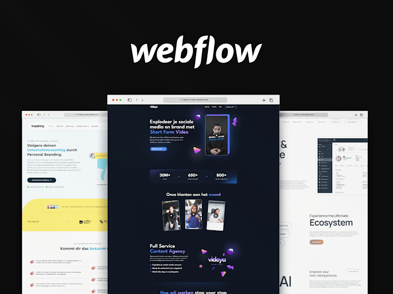 Cover image for Webflow landing page Design and Development