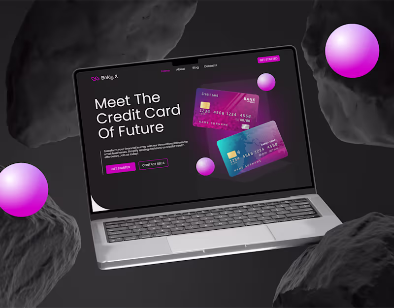 Cover image for Finance Website Landing Page Design