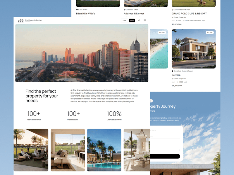 Cover image for The Sharpe Collective Real Estate Website Design & Development