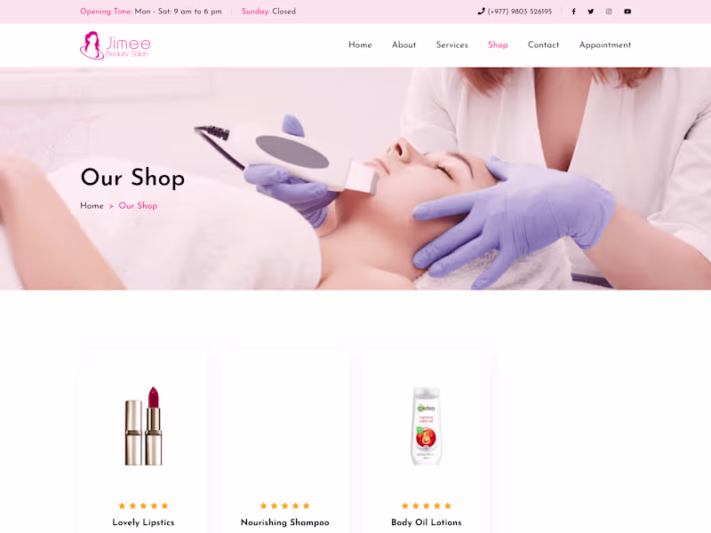 Cover image for Salon web app  with admin panel in laravel  payment option