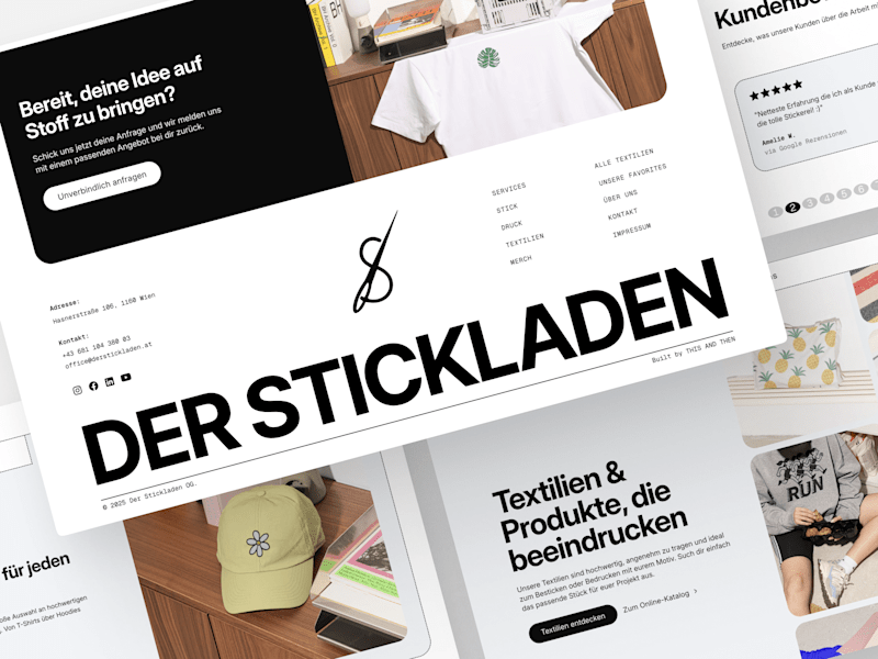 Cover image for Full Website Concept & Build for Der Stickladen