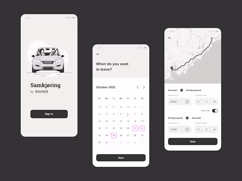 Cover image for It's a internal app to incentivise employees to drive together.