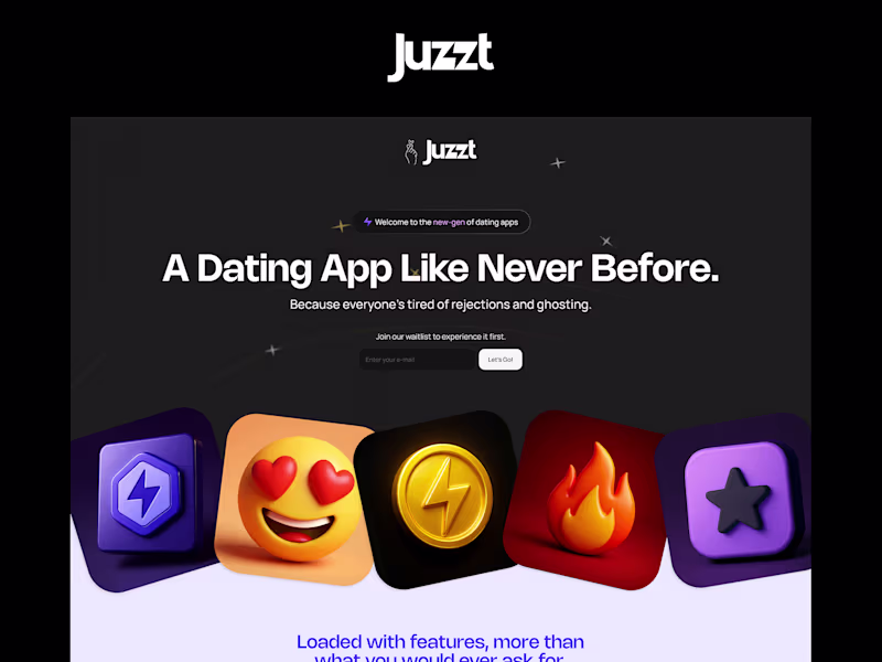 Cover image for Juzzt - Dating App for the GenZ
