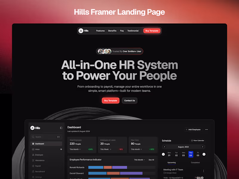 Cover image for High-Converting Framer Landing Page (Design and Development)