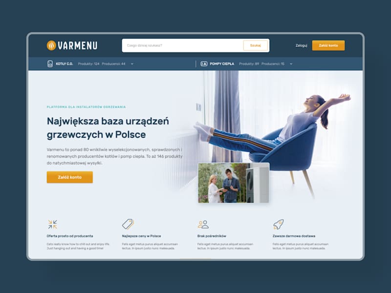 Cover image for Varmenu - a B2B platform for the heating industry