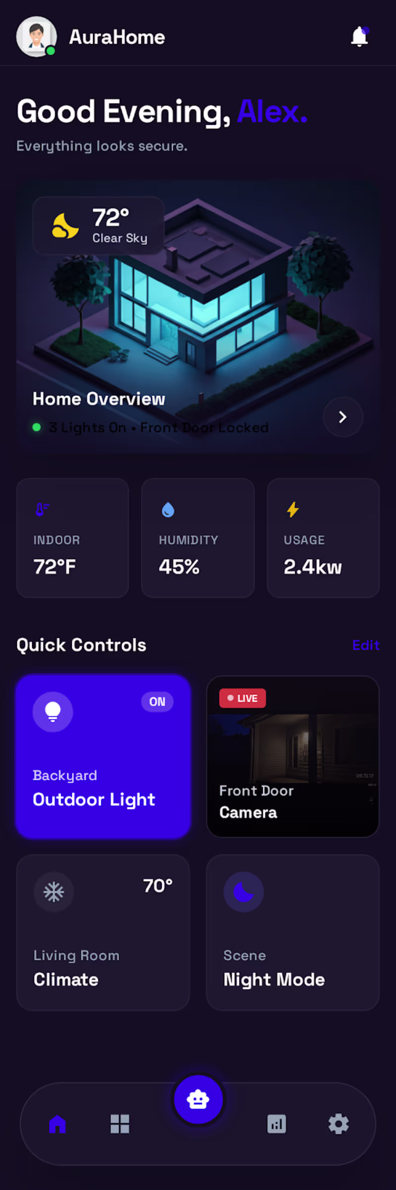 Cover image for A Mobile App - To have control of your home