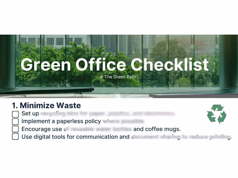 Cover image for Green Office Checklist