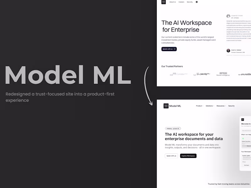 Cover image for Model ML Homepage Redesign