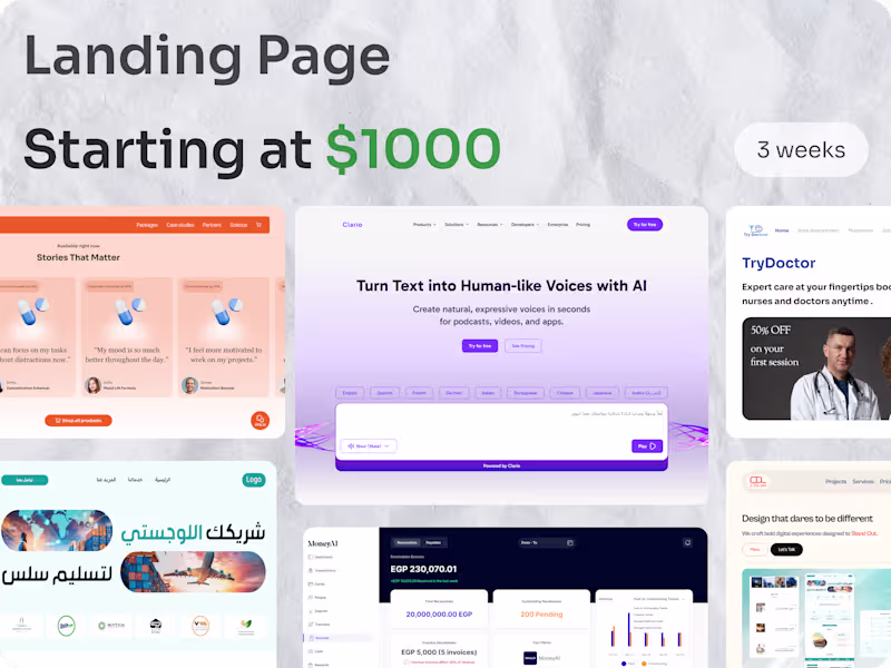 Cover image for Landing Page Design and Framer Development