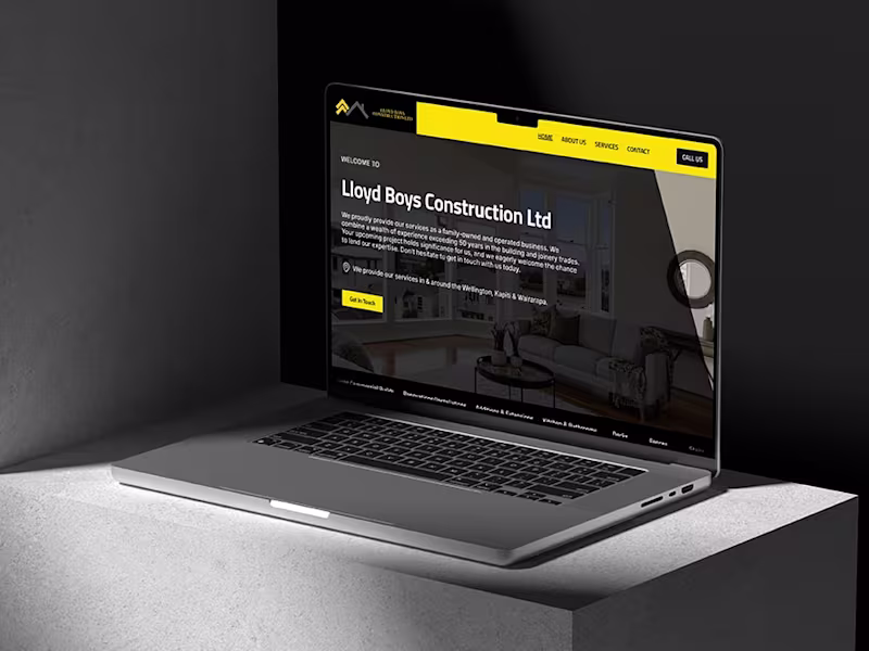 Cover image for Construction Website: Framer Design