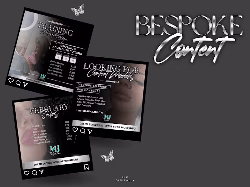 Cover image for 🤍 BESPOKE SOCIAL MEDIA POSTS 🤍