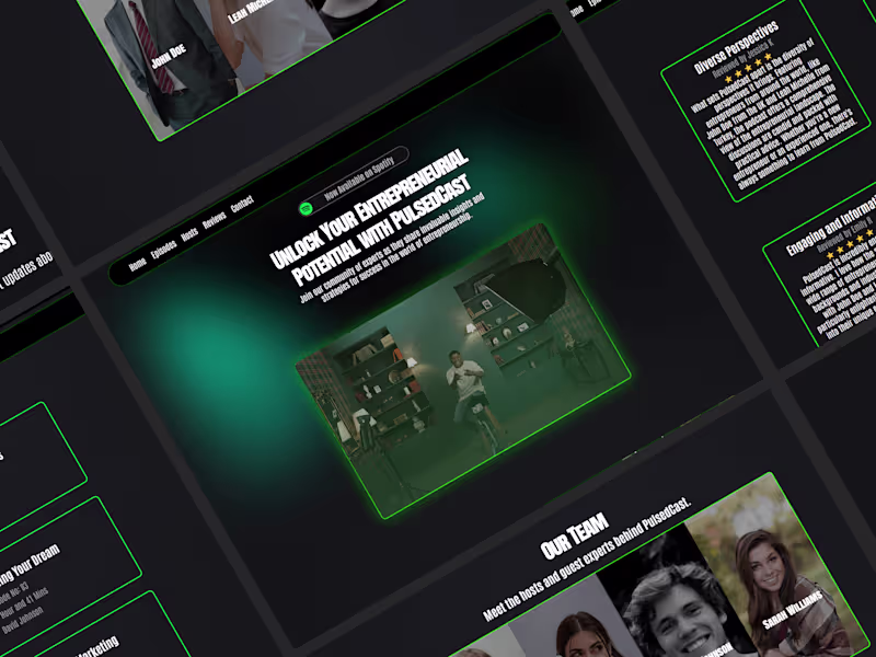 Cover image for Stunning, Multi-Page Framer Website with Interactive Features
