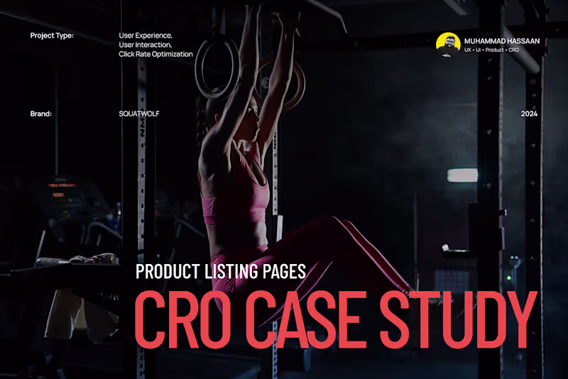 Cover image for CRO Case Study - Product Listing Page - SQUATWOLF