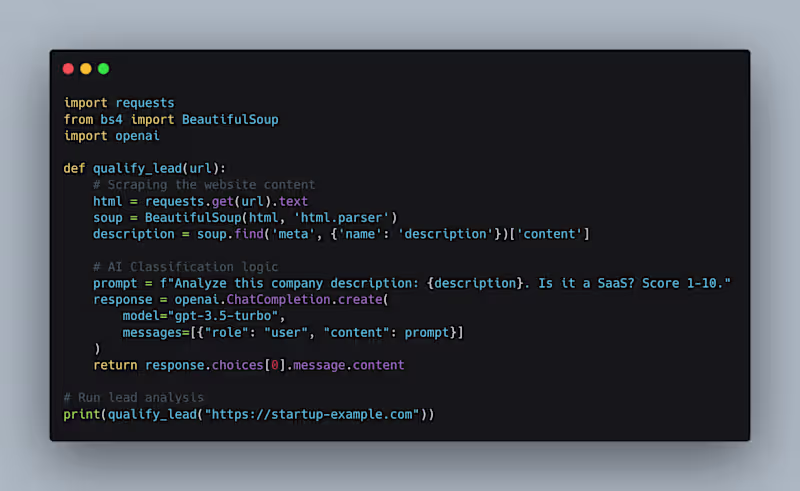 Cover image for Automated AI Lead Qualifier