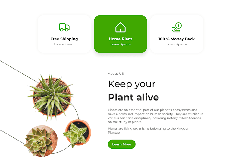 Cover image for Home decor E-commerce website design I Natural products