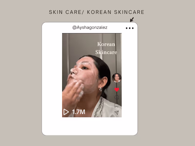 Cover image for Skincare content creator 