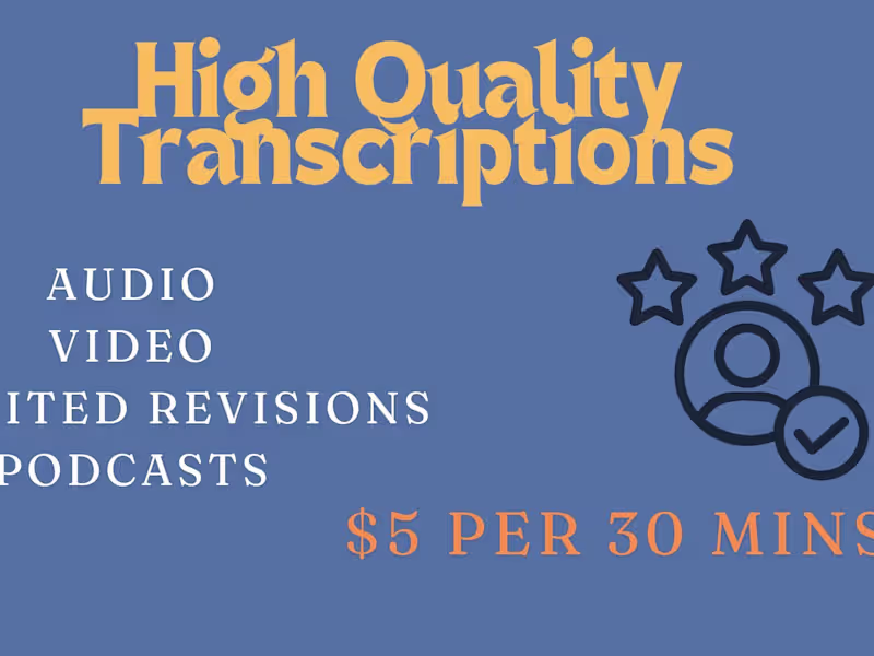 Cover image for Accurate and Reliable Transcription Services for Every Need