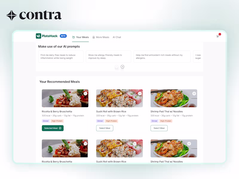 Cover image for PlateHack Meal Recommendation Engine