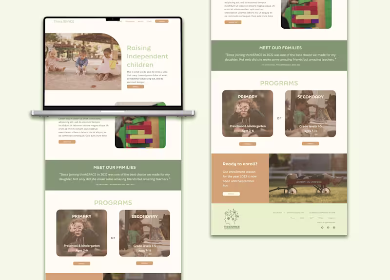 Cover image for ThinkSpace: Montessori School 