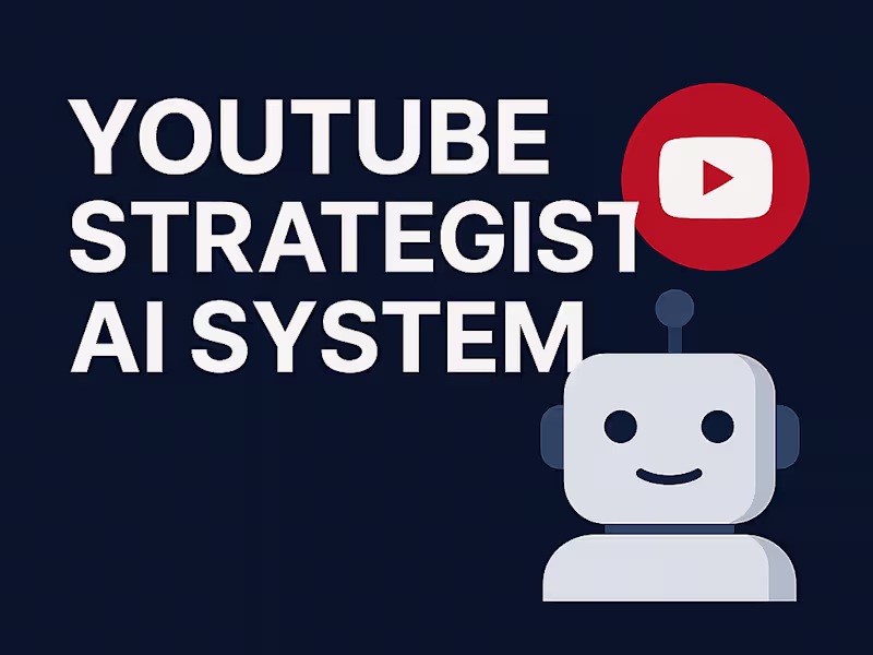 Cover image for YouTube Strategist AI System: This advanced n8n automation a...