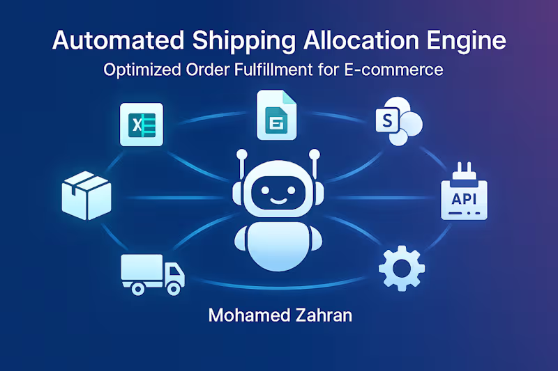 Cover image for Automated Shipping Allocation Engine (E-commerce & Logistics)