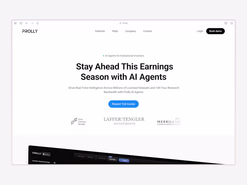 Cover image for Prolly - Framer Website