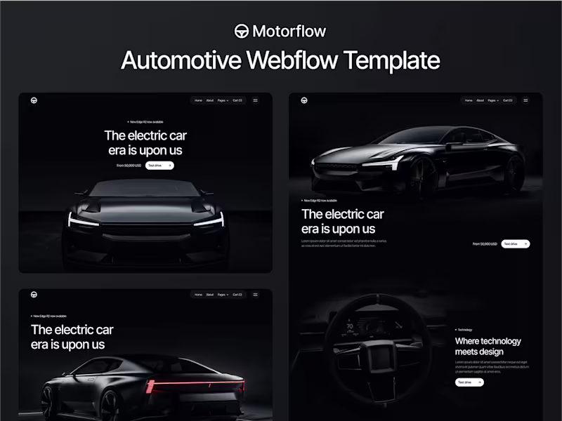 Cover image for Webflow - Motorflow Automotive